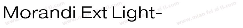 Morandi Ext Light字体转换